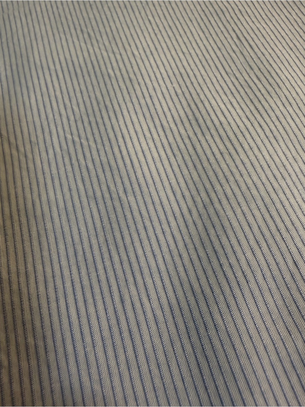 Cornflower Blue Pinstripe 100% Cotton Fabric 2.33 yards, 45” wide. - Picture 3 of 4